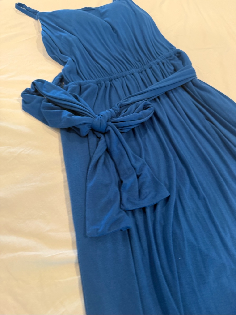 Soma Royal Blue Maxi Dress with Tie Waist - Picture 4 of 11